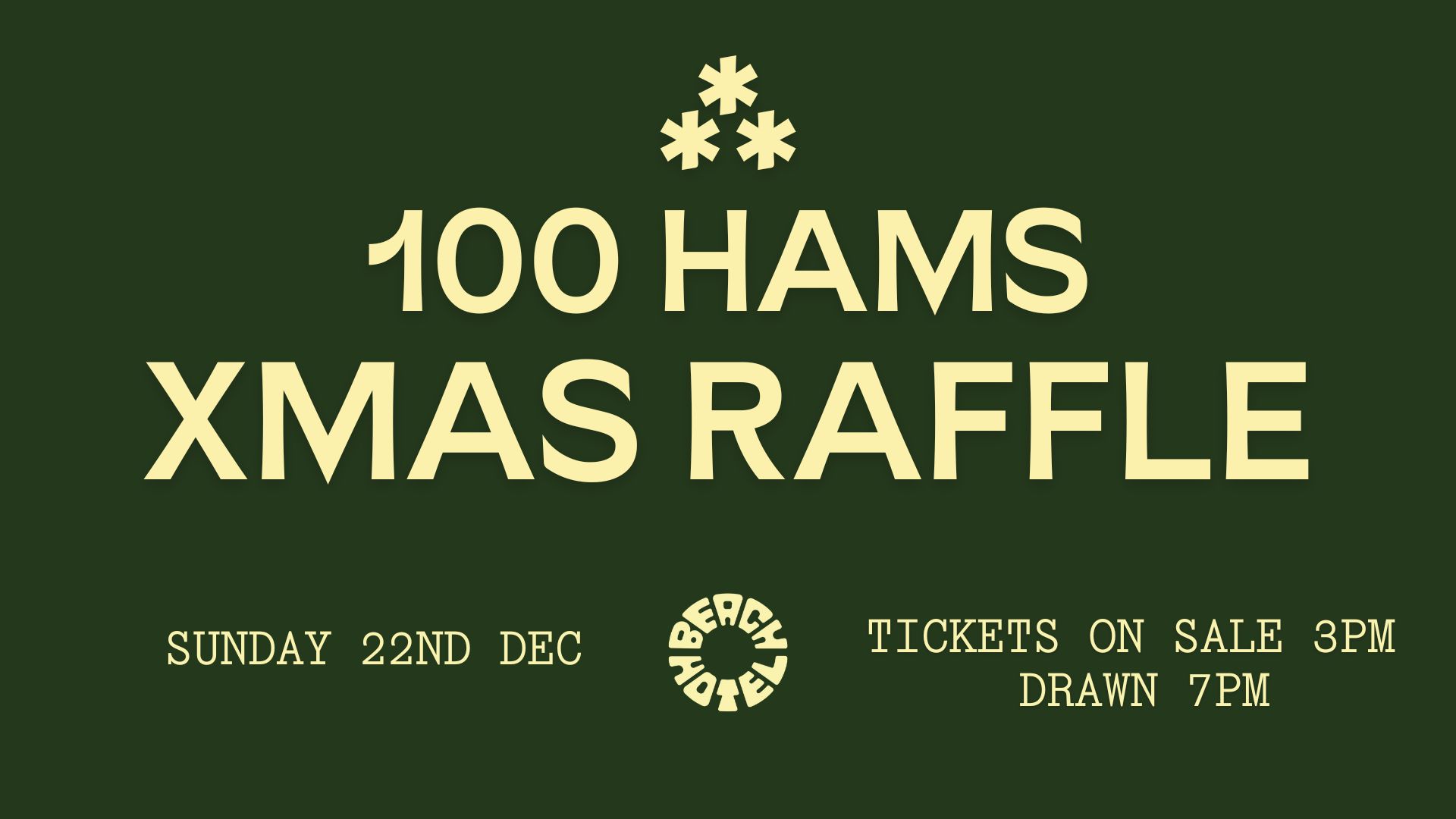 100 HAMS XMAS RAFFLE