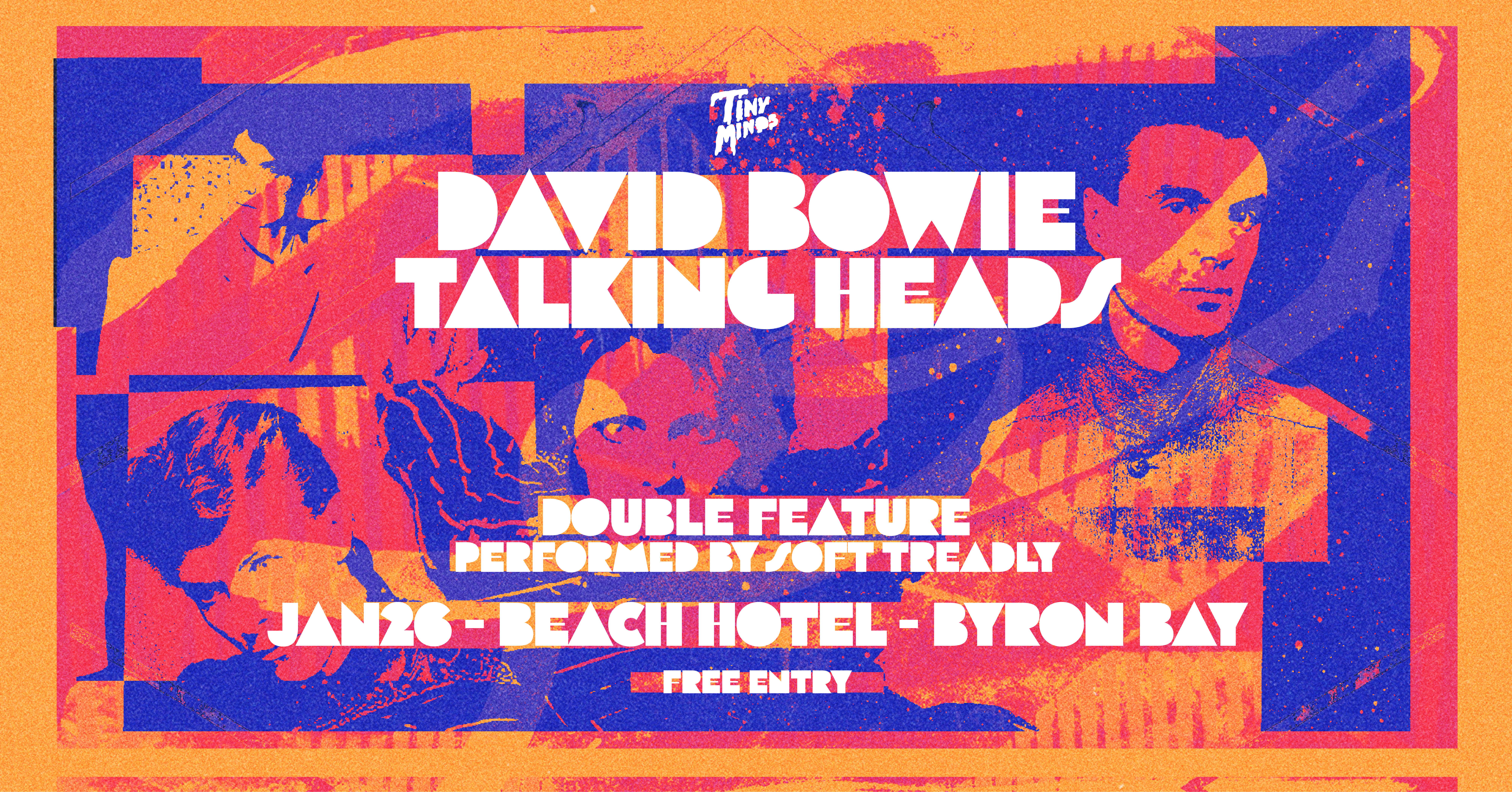 The DAVID BOWIE vs TALKING HEADS Double Feature Performed by Soft Treadly | FREE ENTRY