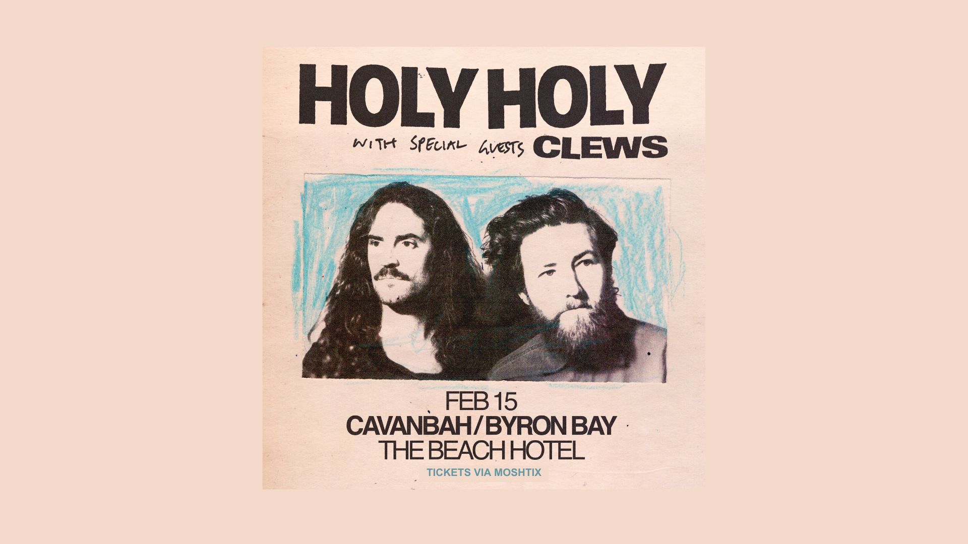 HOLY HOLY w/ special guests CLEWS | TICKETS ON SALE NOW!